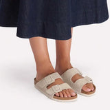 Birkenstock Arizona LEVE Oyster - NARROW FIT Birkenstock