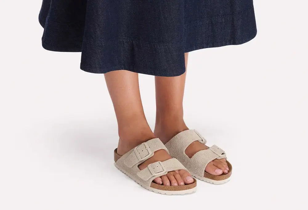 Birkenstock Arizona LEVE Oyster - NARROW FIT Birkenstock