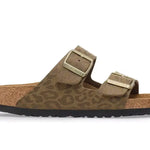 Birkenstock Arizona Leopard Khaki - NARROW FIT Birkenstock