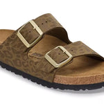 Birkenstock Arizona Leopard Khaki - NARROW FIT Birkenstock