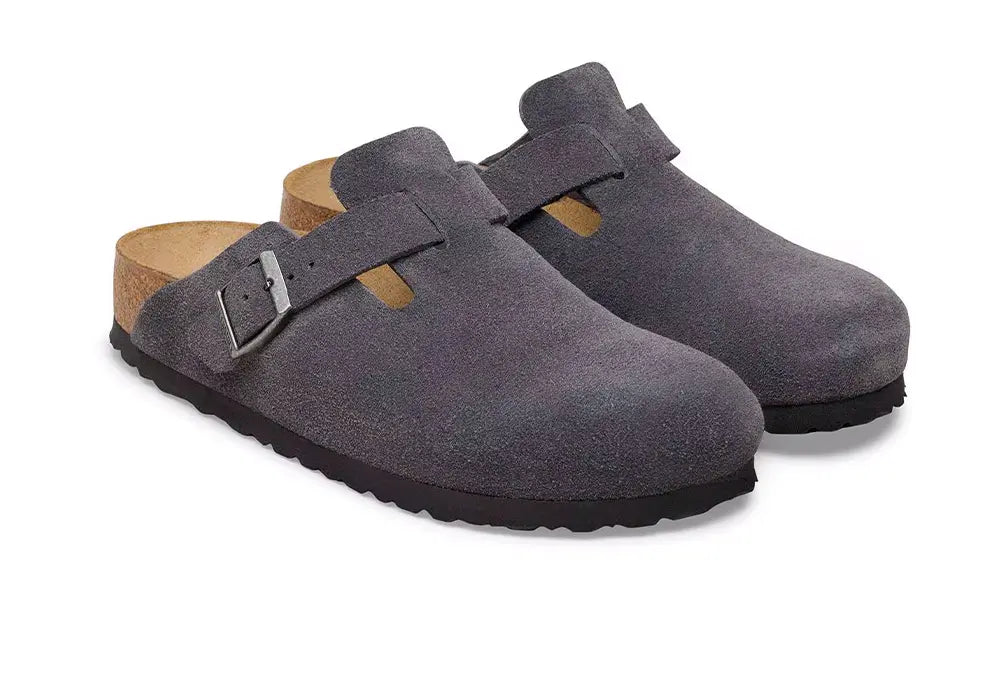 Birkenstock Boston Charcoal - REGULAR FIT Birkenstock