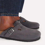Birkenstock Boston Charcoal - REGULAR FIT Birkenstock