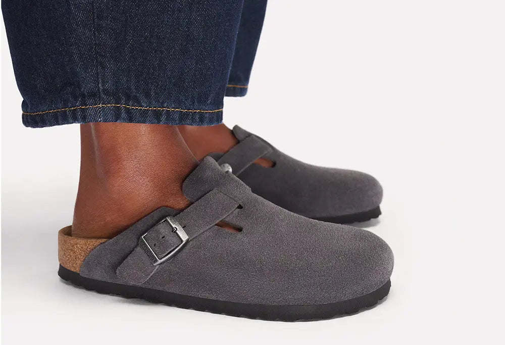 Birkenstock Boston Charcoal - REGULAR FIT Birkenstock