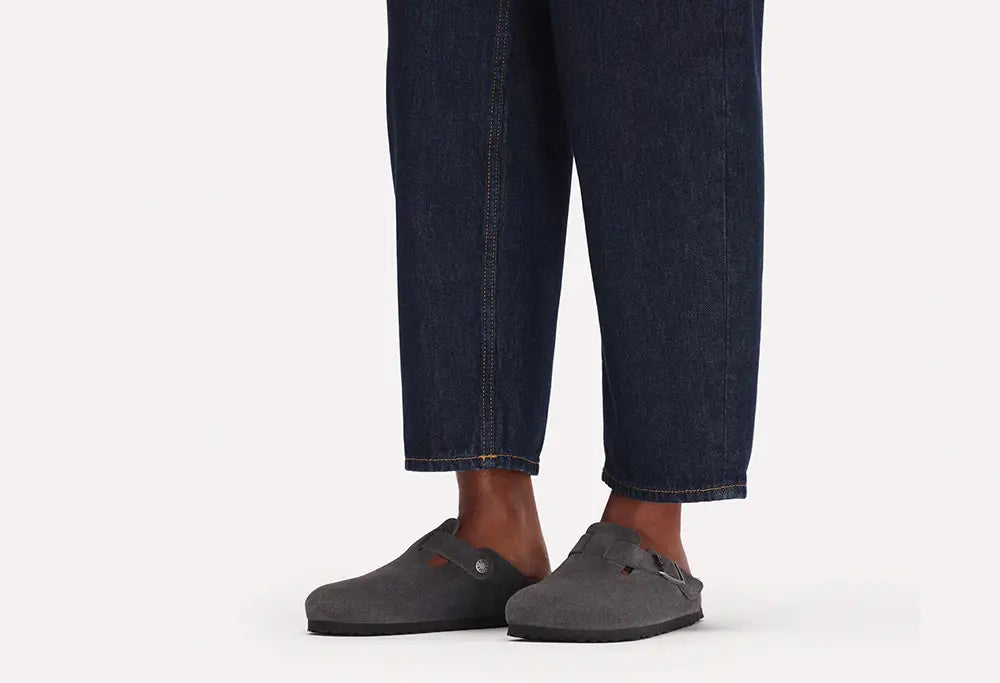 Birkenstock Boston Charcoal - REGULAR FIT Birkenstock