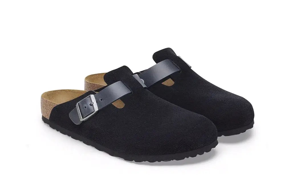 Birkenstock Boston Cuir Mixte Minuit REGULAR FIT Birkenstock