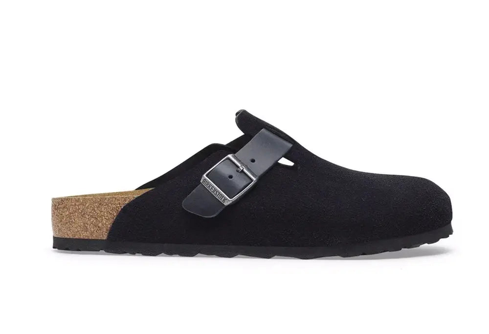 Birkenstock Boston Cuir Mixte Minuit REGULAR FIT Birkenstock