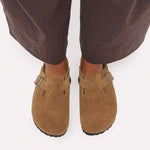 Birkenstock Boston Dark Tea - REGULAR FIT Birkenstock