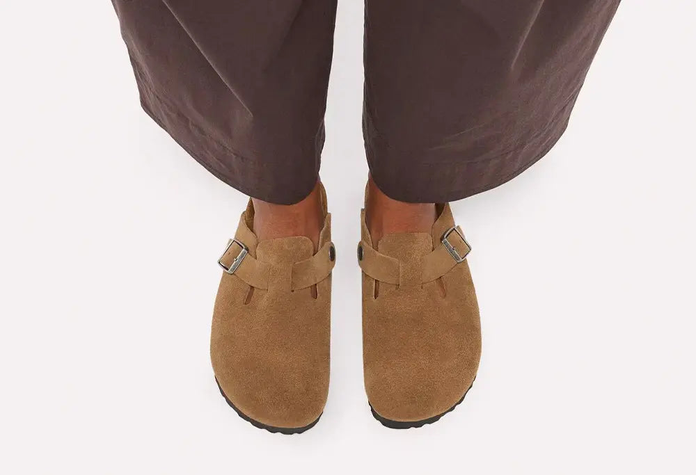 Birkenstock Boston Dark Tea - REGULAR FIT Birkenstock