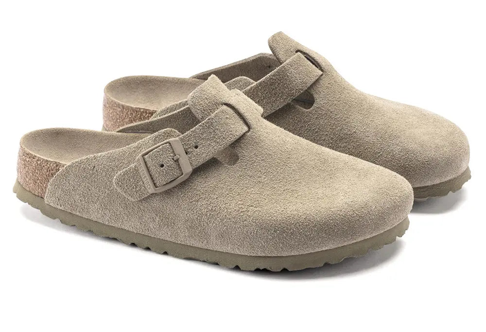 Birkenstock Boston Faded Khaki NARROW FIT Birkenstock