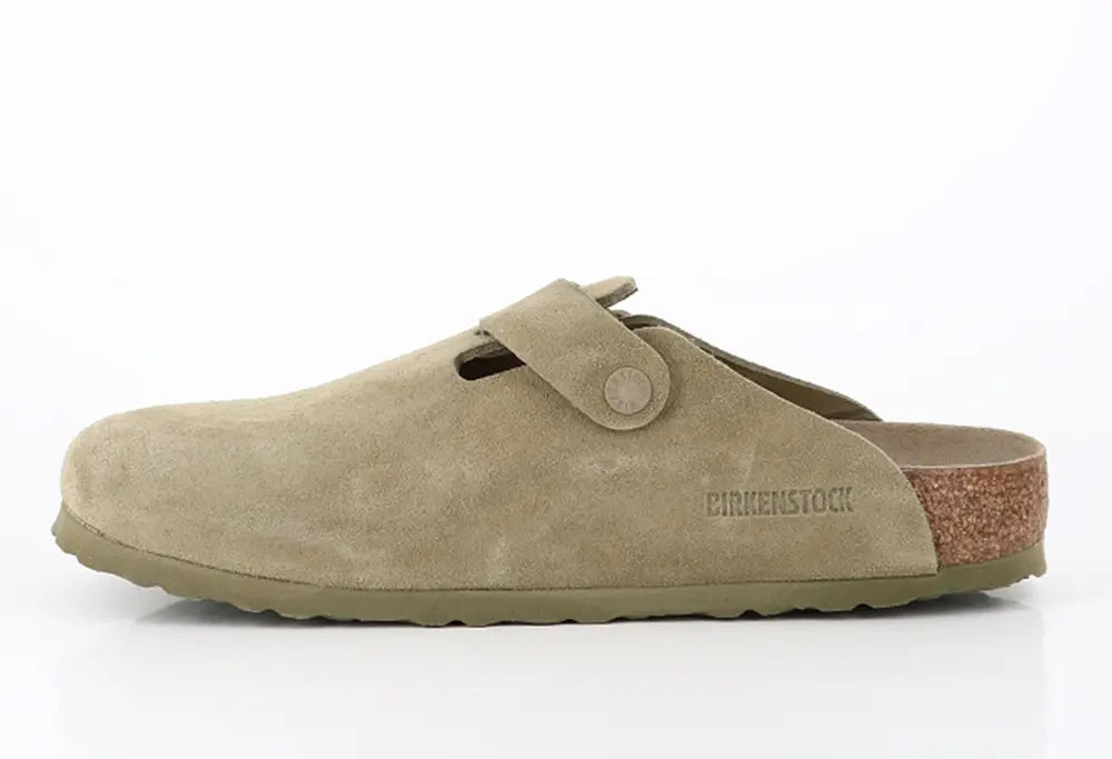 Birkenstock Boston Faded Khaki NARROW FIT Birkenstock