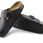 Birkenstock Boston Natural Leather Noir - REGULAR FIT - Birkenstock