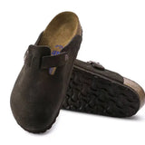 Birkenstock Boston Soft Suede Mocca - NARROW FIT - Birkenstock