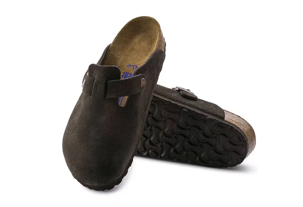 Birkenstock Boston Soft Suede Mocca - NARROW FIT - Birkenstock