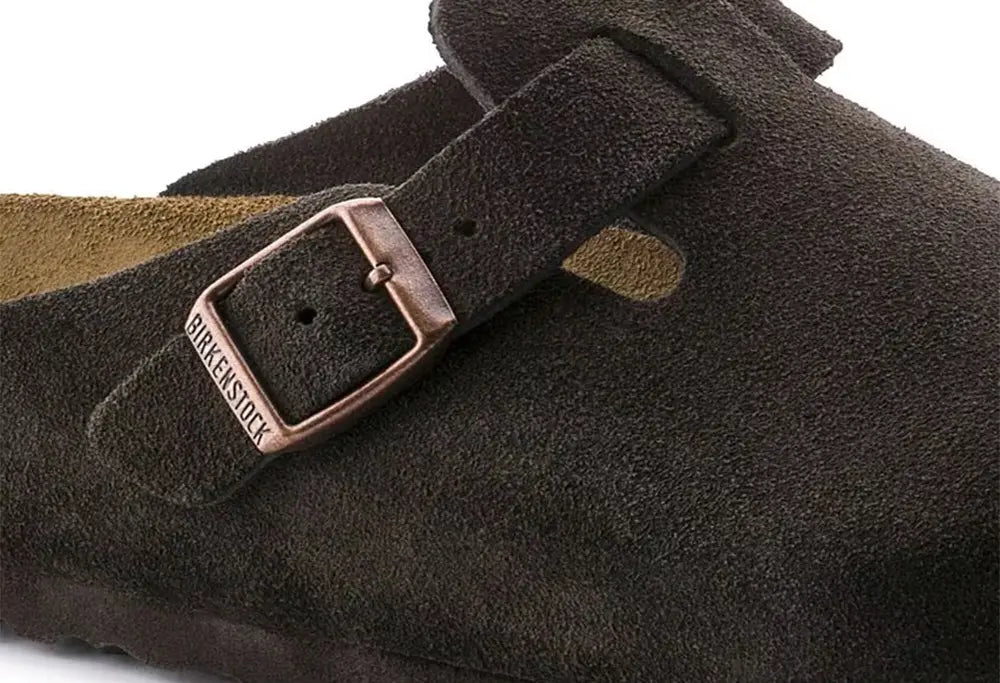 Birkenstock Boston Soft Suede Mocca - NARROW FIT - Birkenstock