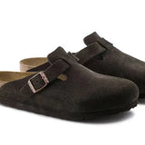 Birkenstock Boston Soft Suede Mocca - NARROW FIT - Birkenstock