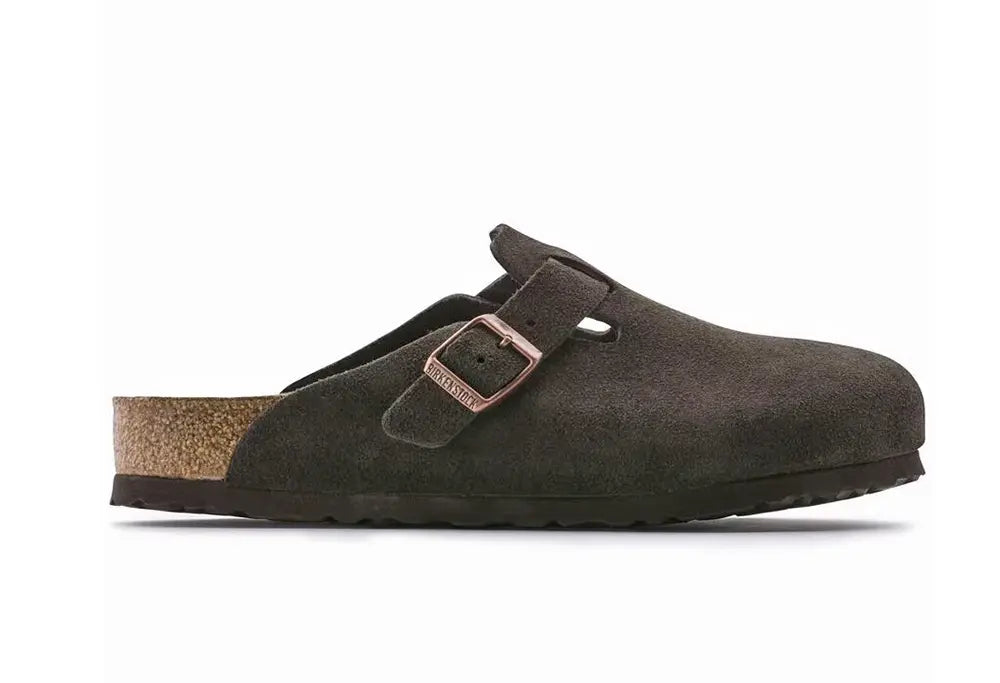 Birkenstock Boston Soft Suede Mocha - REGULAR FIT - Birkenstock