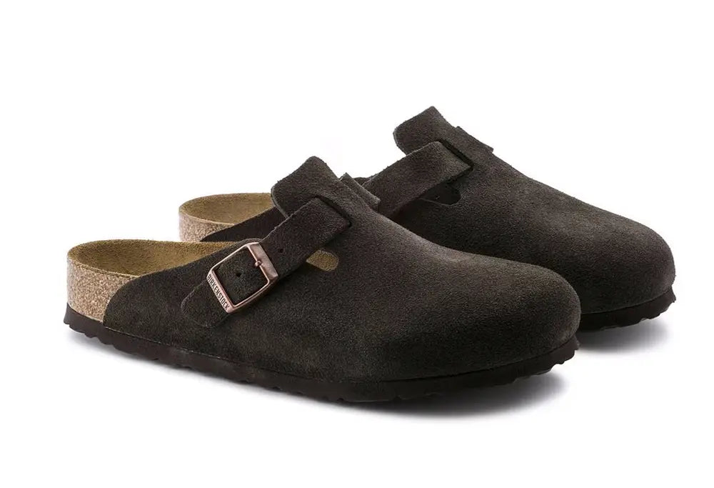 Birkenstock Boston Soft Suede Mocha - REGULAR FIT - Birkenstock