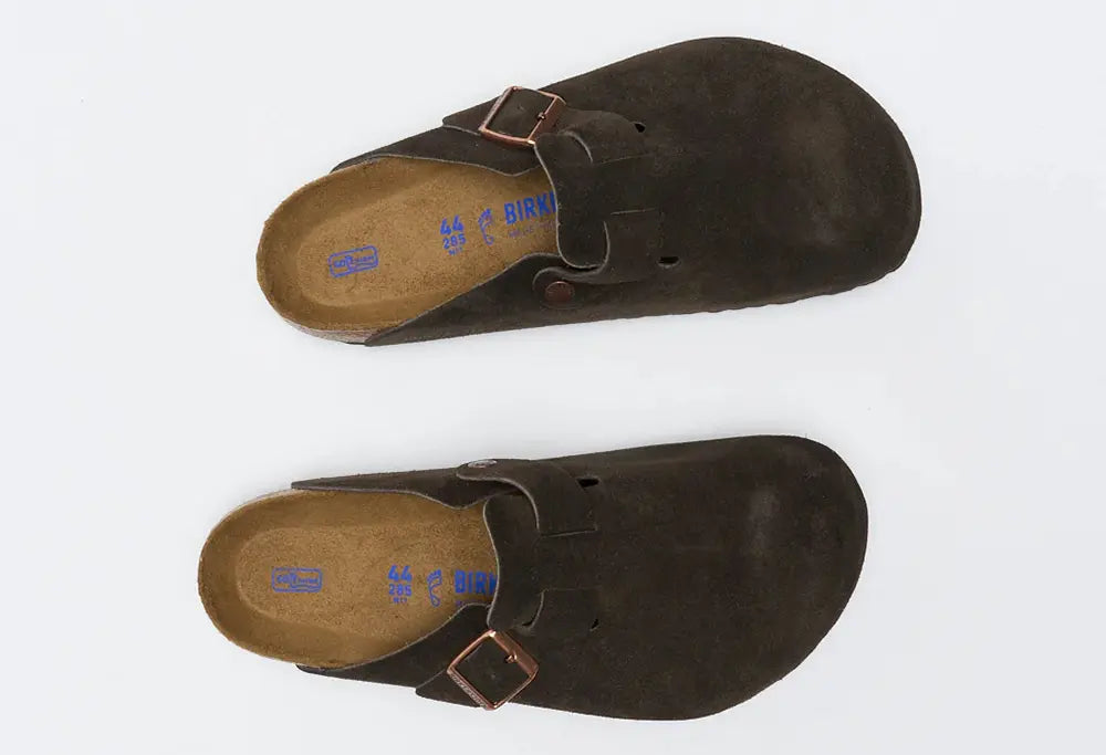 Birkenstock Boston Soft Suede Mocha - REGULAR FIT - Birkenstock