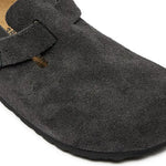 Birkenstock Boston Velvet Grey NARROW FIT Birkenstock