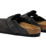 Birkenstock Boston Velvet Grey NARROW FIT Birkenstock