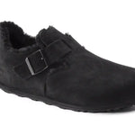 Birkenstock London en Fourrure d'agneau Suede Black Birkenstock