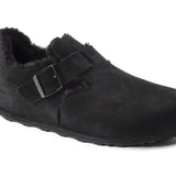 Birkenstock London en Fourrure d'agneau Suede Black Birkenstock
