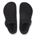 Birkenstock London en Fourrure d'agneau Suede Black Birkenstock