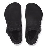 Birkenstock London en Fourrure d'agneau Suede Black Birkenstock
