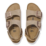 Birkenstock Milano AS Kids Suede Leather - Taupe Birkenstock