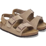 Birkenstock Milano AS Kids Suede Leather - Taupe Birkenstock