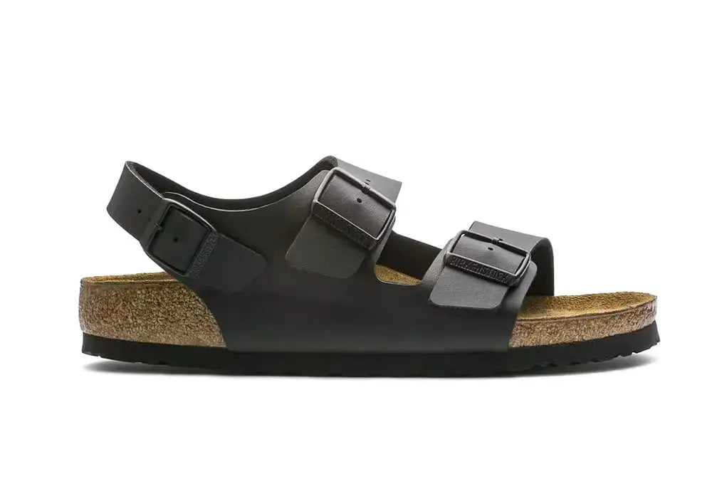Birkenstock Milano Birko-Flor - Black - NARROW FIT Birkenstock