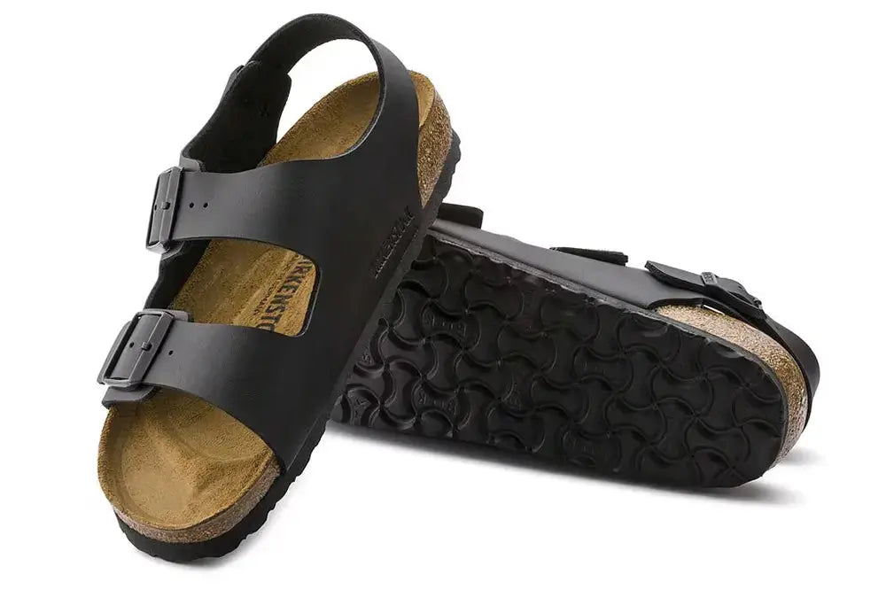 Birkenstock Milano Birko-Flor - Black - REGULAR FIT Birkenstock