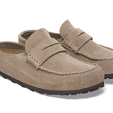 Birkenstock Naples Wrapped Suede Taupe - Narrow Fit Birkenstock