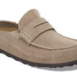 Birkenstock Naples Wrapped Suede Taupe - Narrow Fit Birkenstock