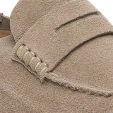 Birkenstock Naples Wrapped Suede Taupe - Narrow Fit Birkenstock