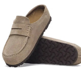 Birkenstock Naples Wrapped Suede Taupe - Narrow Fit Birkenstock