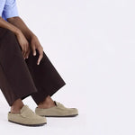 Birkenstock Naples Wrapped Suede Taupe - Narrow Fit Birkenstock