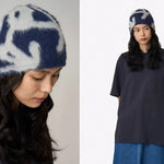 Bonnet Gramicci Mohair Burly Runningman 'Midnight' Gramicci