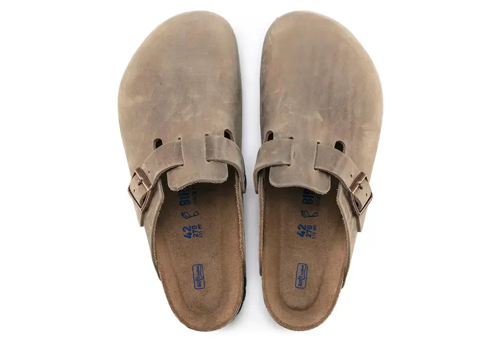 Boston Leather Tobacco Brown Birkenstock