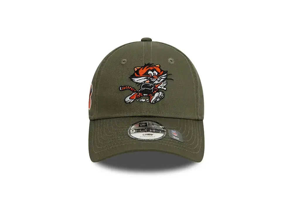 Casquette 9FORTY Adjustable Cincinnati Bengals NFL Mascot Vert - Enfant New Era