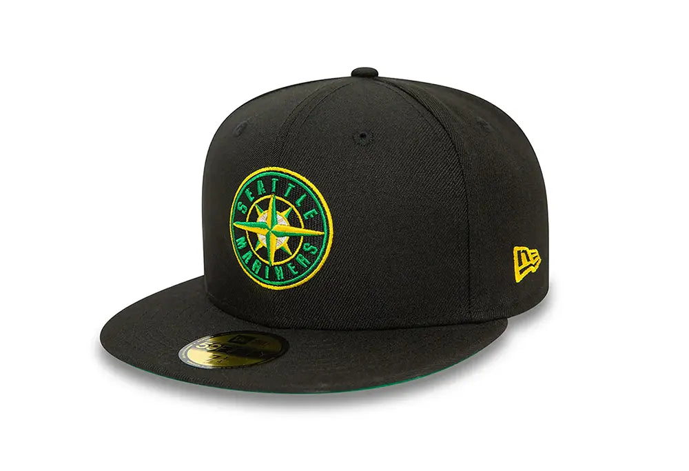 Casquette New Era Seattle Mariners MLB Cooperstown Alternative Black 59FIFTY New Era