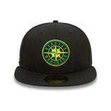 Casquette New Era Seattle Mariners MLB Cooperstown Alternative Black 59FIFTY New Era