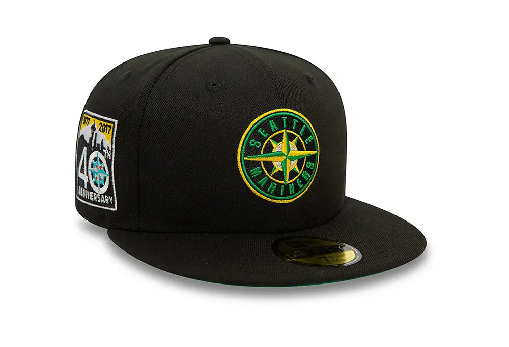 Casquette New Era Seattle Mariners MLB Cooperstown Alternative Black 59FIFTY New Era