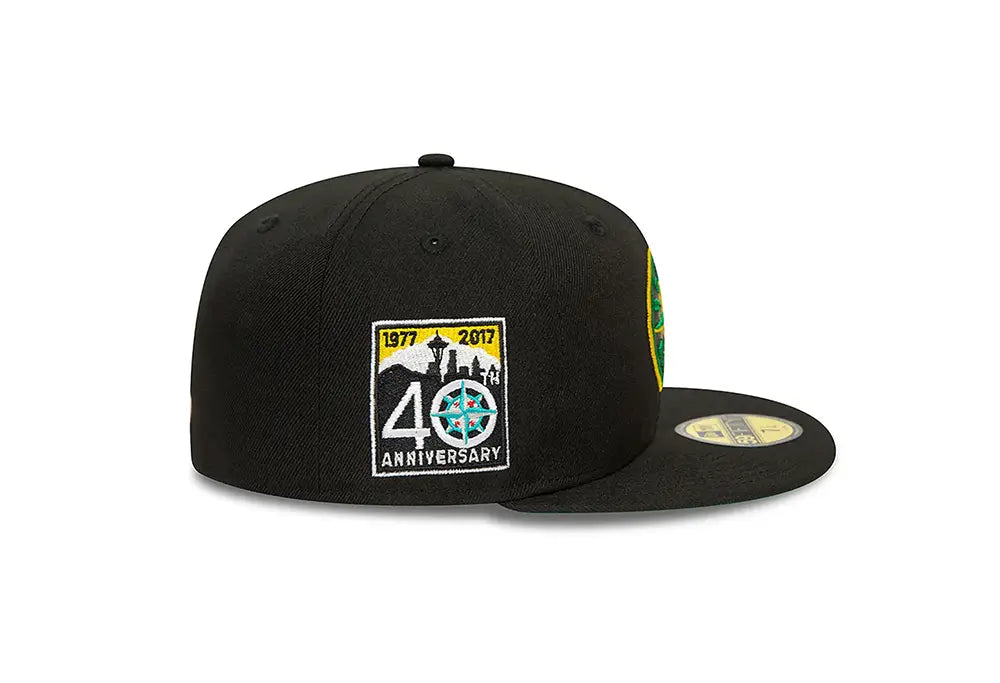 Casquette New Era Seattle Mariners MLB Cooperstown Alternative Black 59FIFTY New Era