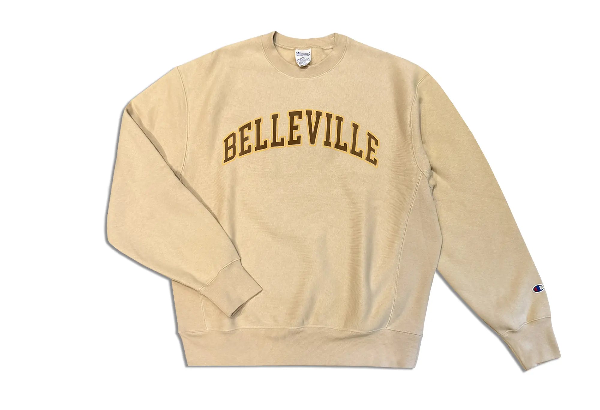 Champion Sweat Beige Marron et Or 'Belleville' Champion
