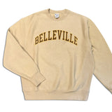 Champion Sweat Beige Marron et Or 'Belleville' Champion