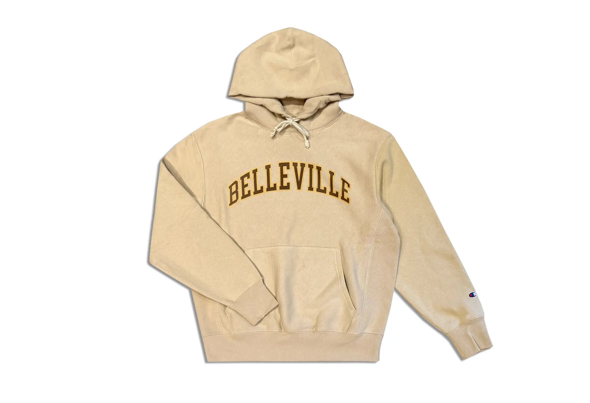 Champion Sweat Capuche Beige Marron et Or 'Belleville' Champion