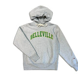 Champion Sweat Capuche Gris vert et Orange 'Belleville' Made in USA Champion