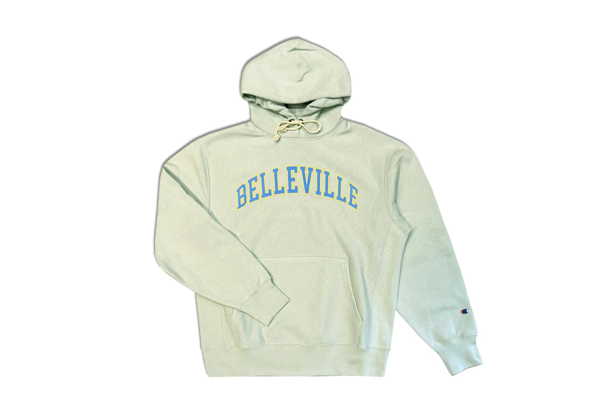Champion Sweat Capuche Vert d'eau, Bleu et Or 'Belleville' Champion