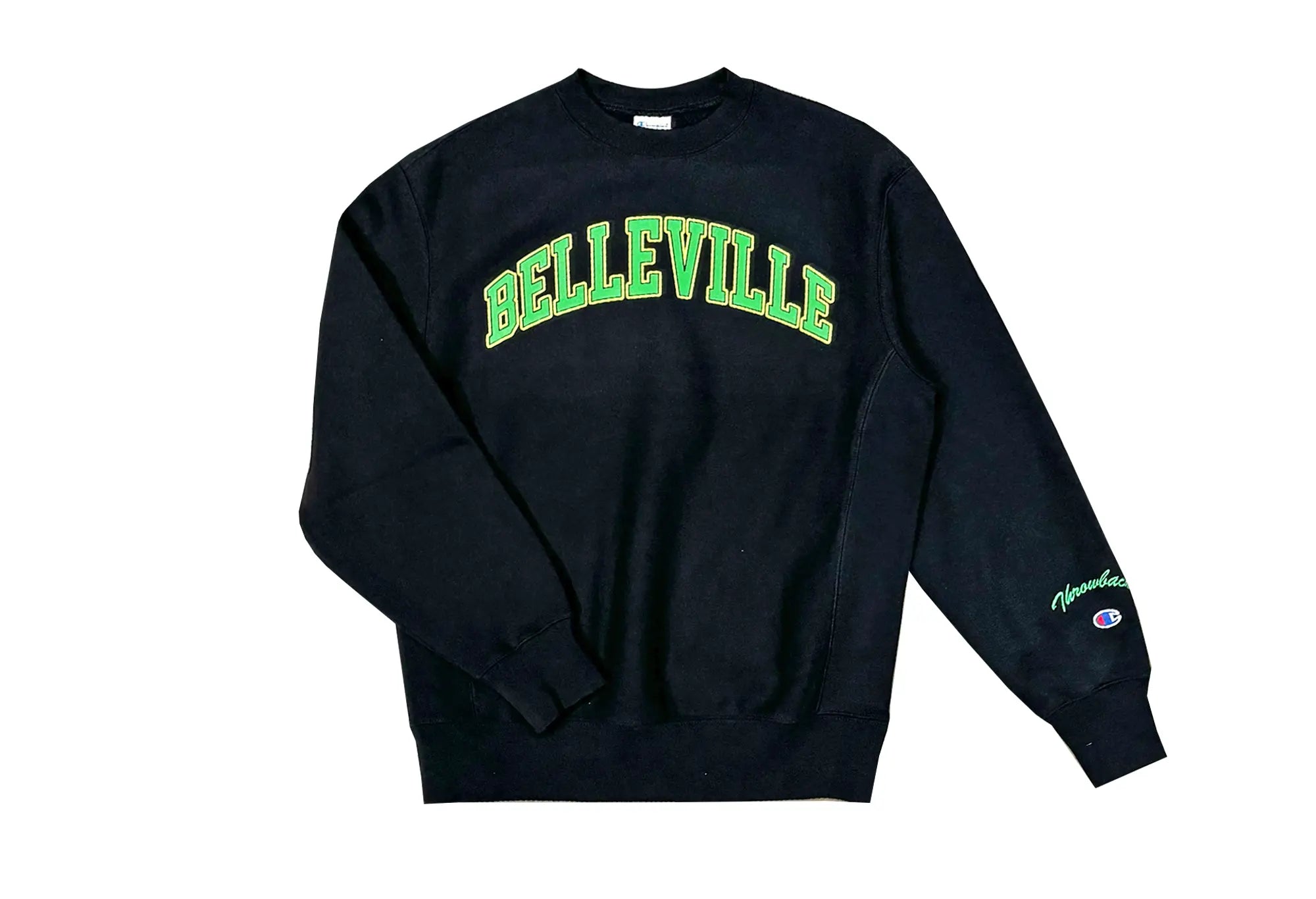 Champion Sweat Noir et Vert 'Belleville' Champion